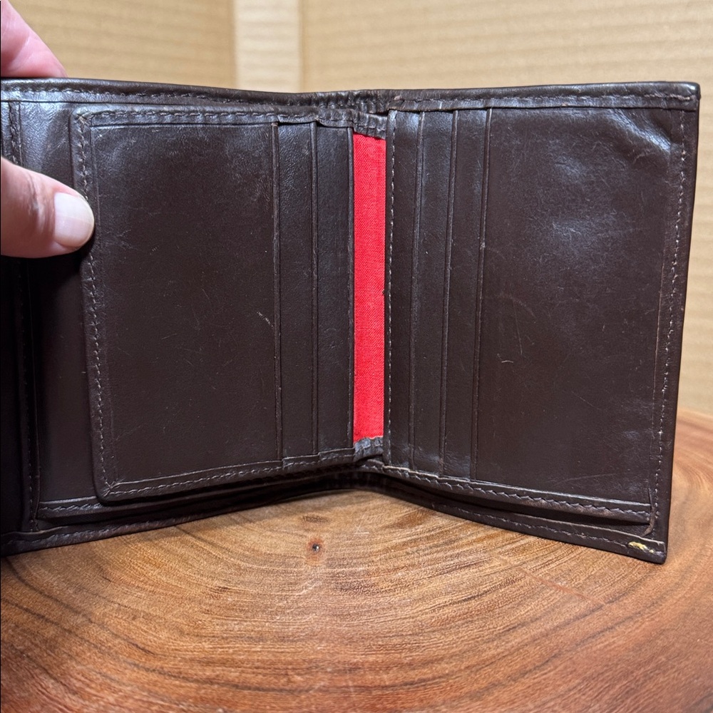 RARE VINTAGE DOONEY & BOURKE LEATHER ZEBRA PRINT WALLET - Picture 11 of 16